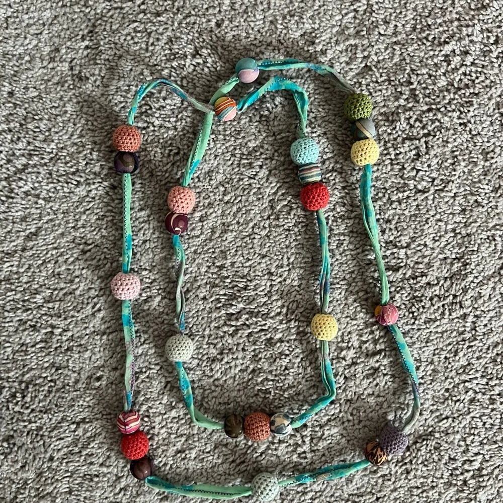 Multicolor Beaded Necklace - Picture 4 of 5